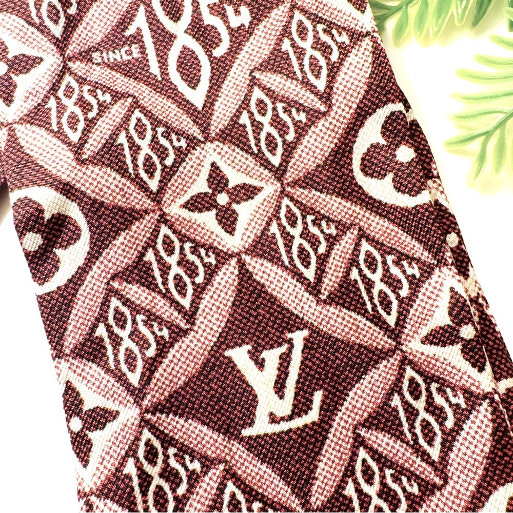 Louis Vuitton Silk Motif Since 1854 Bandeau Scarf NWOT - Picture 6 of 9